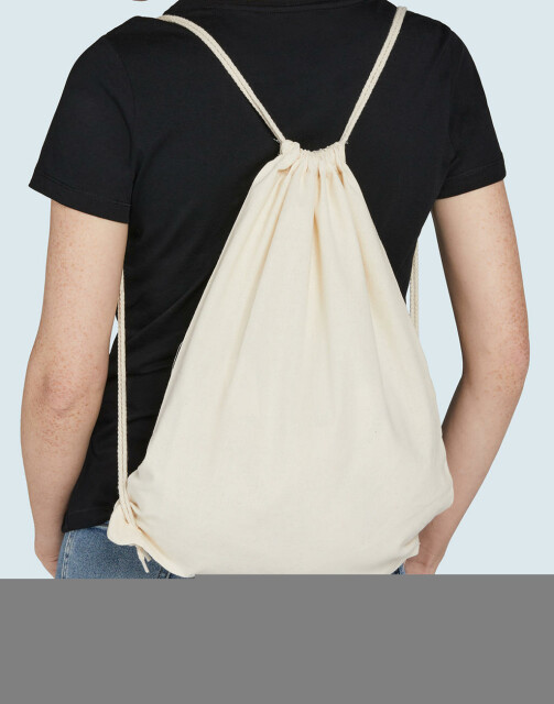 Organic Cotton Drawstring Backpack